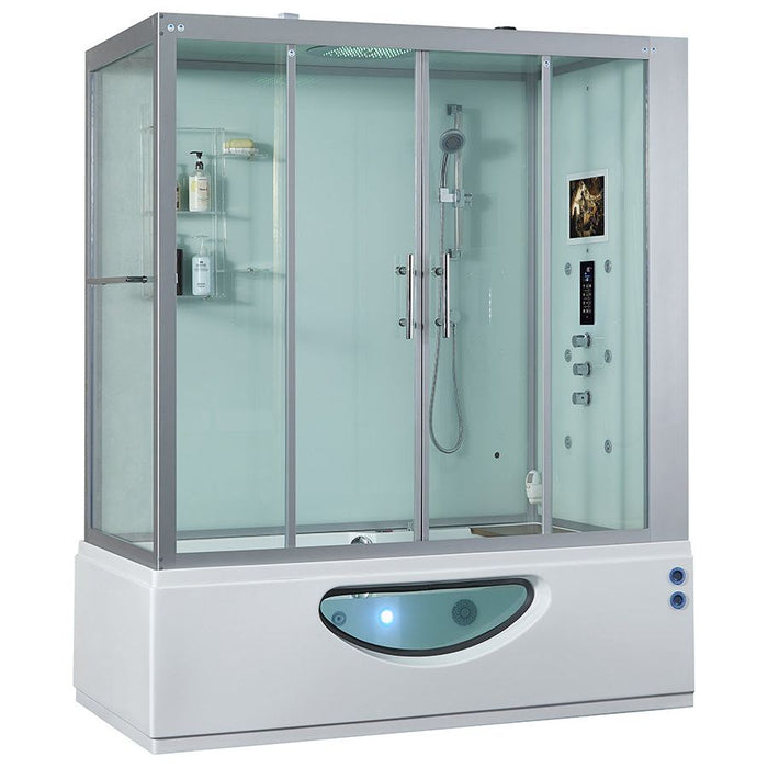 Maya Bath White Platinum Catania Steam Shower - Right (105)