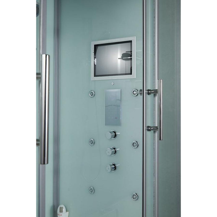 Maya Bath White Platinum Catania Steam Shower - Right (105)