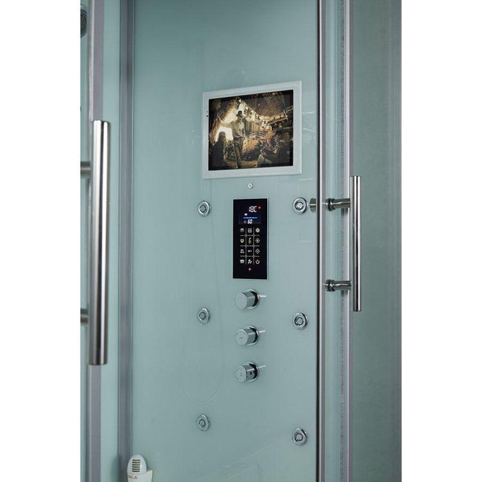 Maya Bath White Platinum Catania Steam Shower - Right (105)