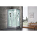 Maya Bath White Platinum Lucca Steam Shower - Left (206)