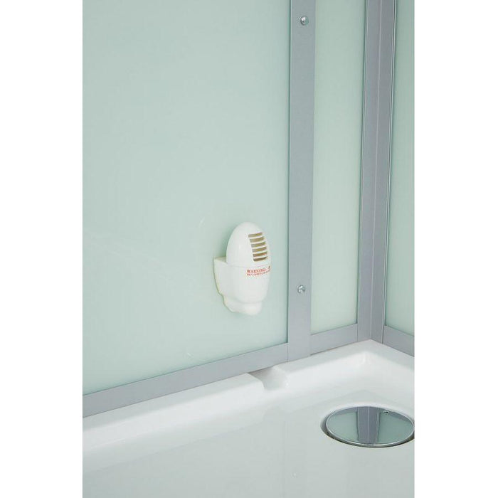 Maya Bath White Platinum Lucca Steam Shower - Left (206)