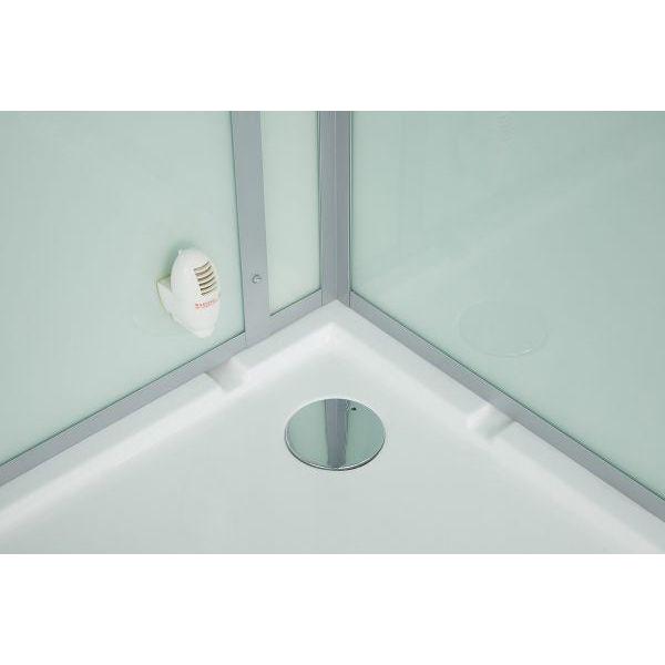 Maya Bath White Platinum Lucca Steam Shower - Left (206)