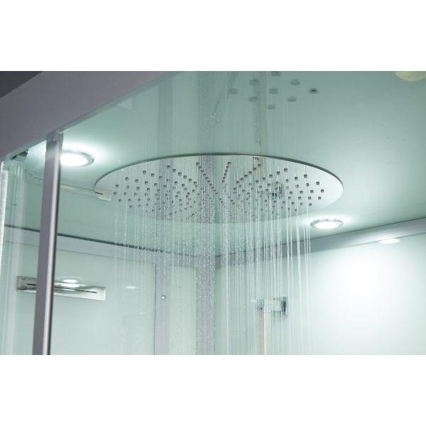 Maya Bath White Platinum Lucca Steam Shower - Left (206)