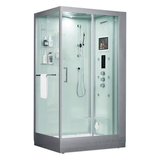 Maya Bath White Platinum Lucca Steam Shower - Right (204)