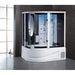 Maya Bath White Siena Steam Shower - Right (117)