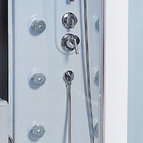 Maya Bath White Siena Steam Shower - Right (117)