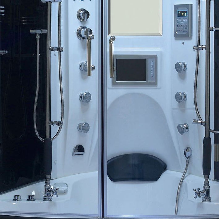 Maya Bath White Valencia Steam Shower (113)