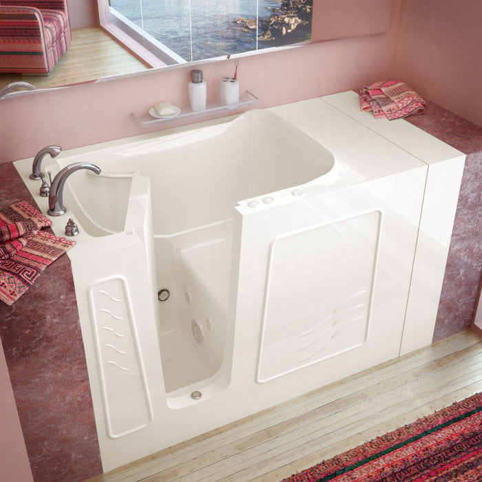 MediTub 3053 Walk-In-Tub 30 x 53 Bathtub, Whirpool & Air Jets Add-Ons