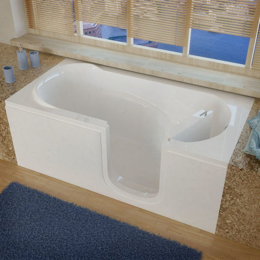 MediTub 3060SI Step-In 30 x 60  White Bathtub, Whirpool & Air Jets Add-Ons