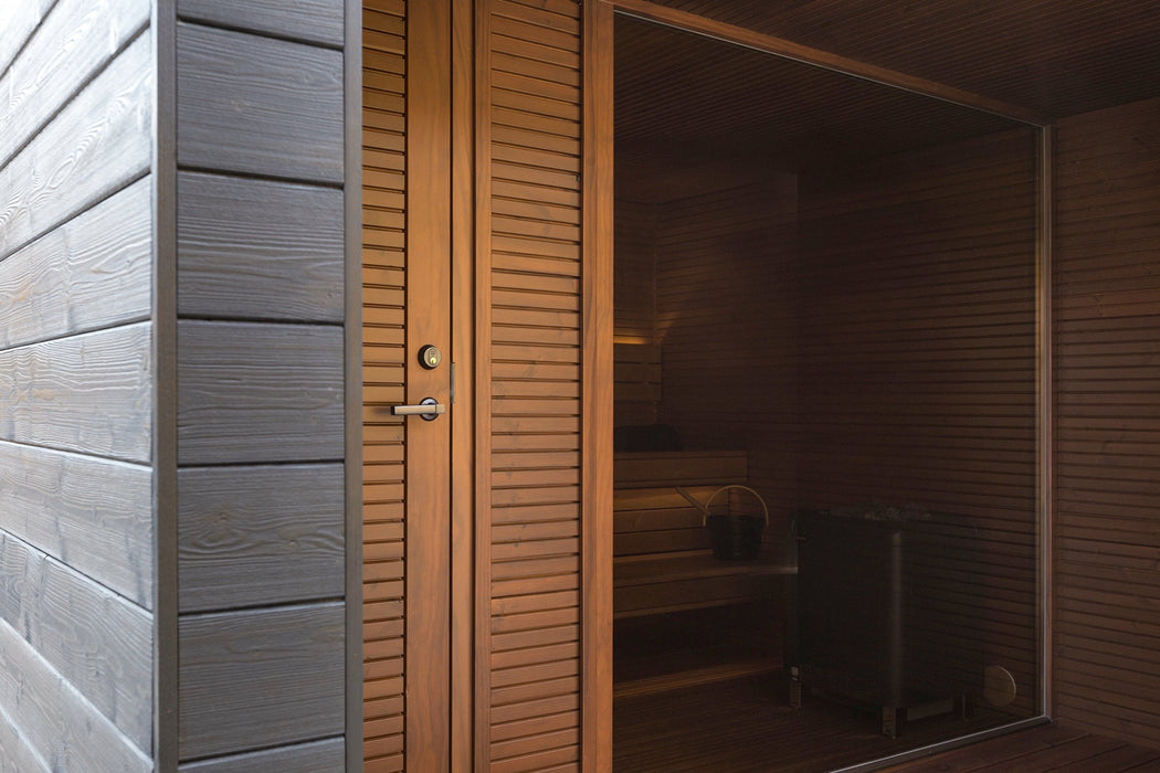 Auroom Natura Modern Outdoor Sauna with Changing Room