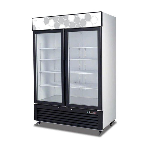 Migali C-49RS-HC, Commercial 54" 2 Glass Door Merchandiser Refrigerator 49 cu. ft.