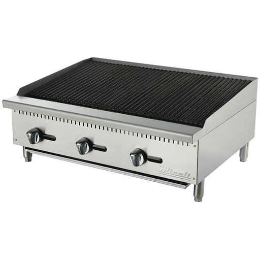 Migali C-CR36, Commercial 36" Wide Char-Rock Broiler BTU105000