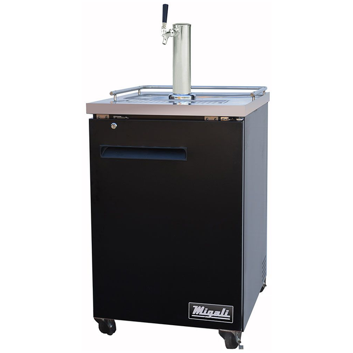 Migali C-DD23-1-HC, Commercial 23" Direct Draw Beer Dispenser Cooler Beer Dispenser7 cu. ft.