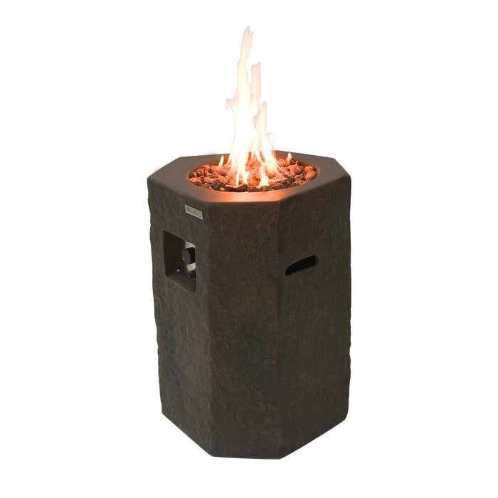 Modeno Basalt Column Concrete Fire Pit (OFG601)