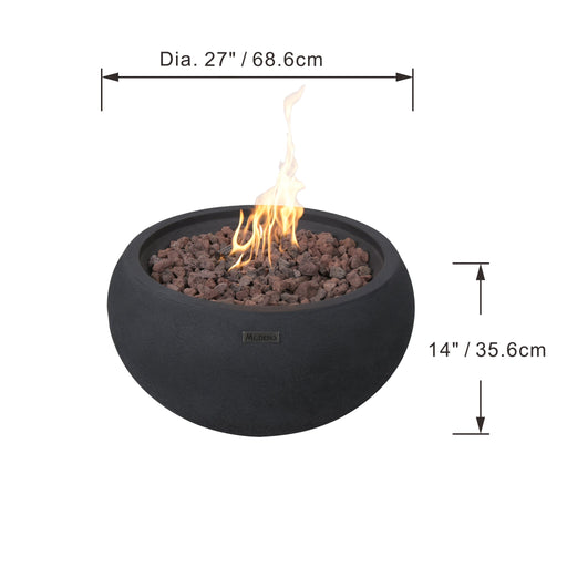 Modeno York Fire Bowl Concrete Outdoor Fire Pit (OFG115)