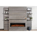 Modern Flames Allwood Wall System in Driftwood Gray 60'' Spectrum Slimline Electric Fireplace