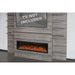 Modern Flames Allwood Wall System in Driftwood Gray 60'' Spectrum Slimline Electric Fireplace