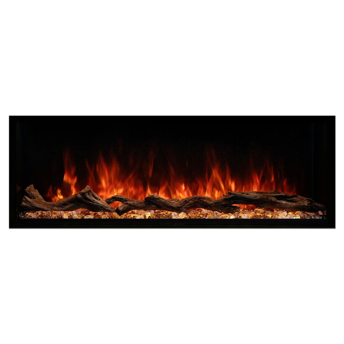 Modern Flames Landscape Pro 58'' Electric Fireplace Wall Mount Studio Suite White Ready to Paint