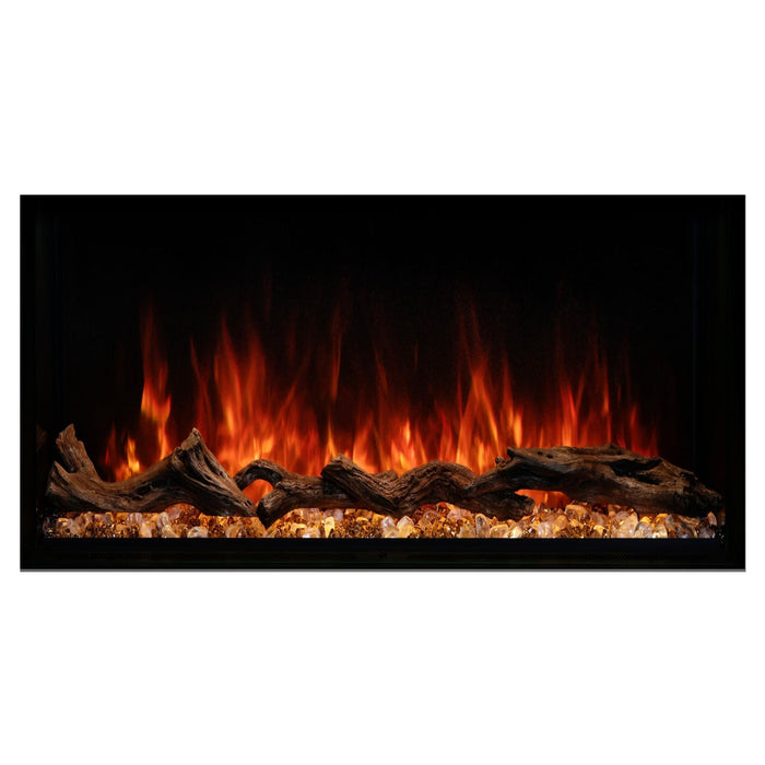 Modern Flames Landscape Pro 70'' Electric Fireplace Wall Mount Studio Suite White Ready to Paint