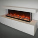 Modern Flames Landscape Pro 82'' Electric Fireplace Wall Mount Studio Suite White Ready to Paint