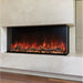 Modern Flames Landscape Pro 82'' Electric Fireplace Wall Mount Studio Suite White Ready to Paint