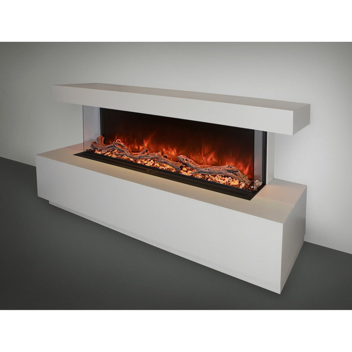 Modern Flames LPM-8016-WMC Landscape Pro Multi 80-Inch Three-Sided Electric Fireplace with Wall Mount Mantel