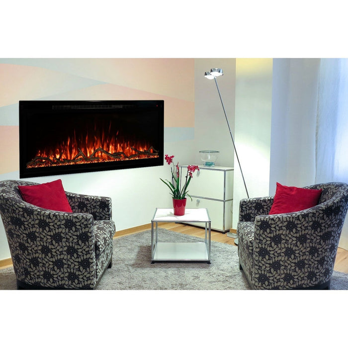 Modern Flames Spectrum Slimline 100'' Wall Mount / Recessed Linear Electric Fireplace