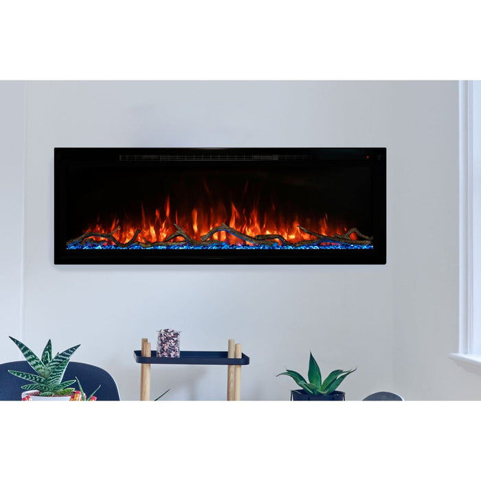 Modern Flames Spectrum Slimline 74'' Wall Mount / Recessed Linear Electric Fireplace