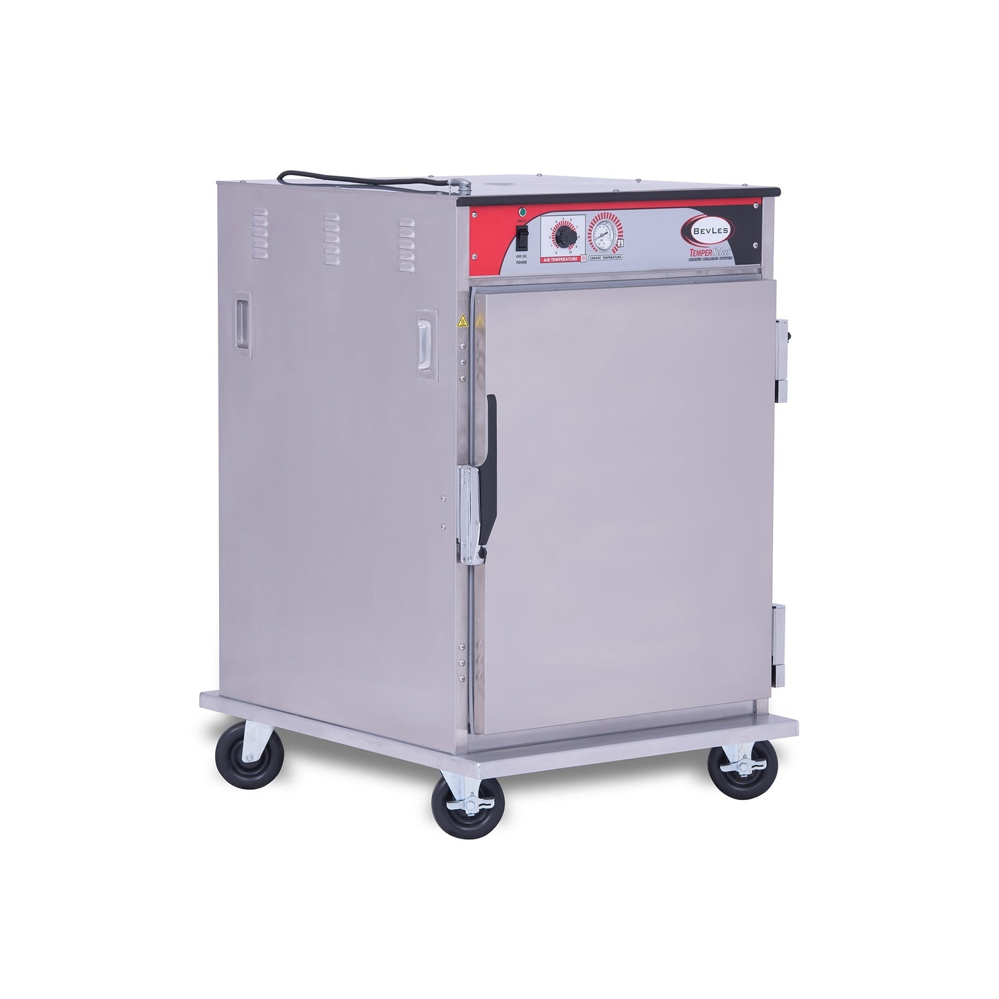 BevLes - HTSS44W64, BevLes Temper Select 1/2 Size Heated Holding Cabinet, Universal Width, 230V, in Silver - HTSS44W64