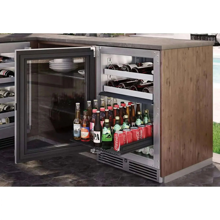 Perlick 24" Signature Series Outdoor Dual-Zone Refrigerator/Wine Reserve - HP24CO