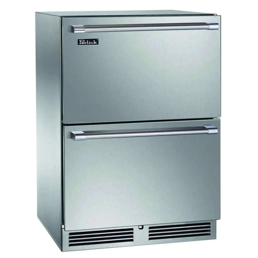 Perlick 24" Signature Series Outdoor Freezer Drawers with lock - HP24FO