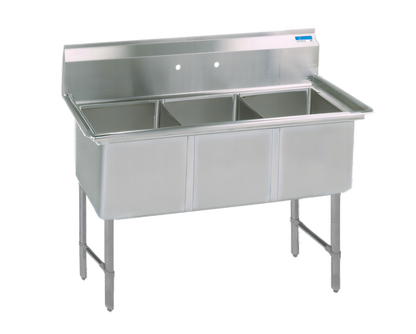 BK Resources BKS6-3-1620-14S Compartment Sinks - BKS6-3-1620-14S