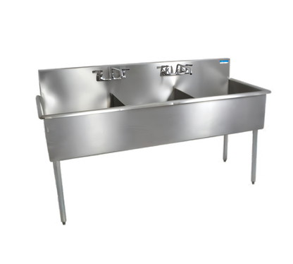 BK Resources BK8BS-3-24-12 Compartment Sinks - BK8BS-3-24-12