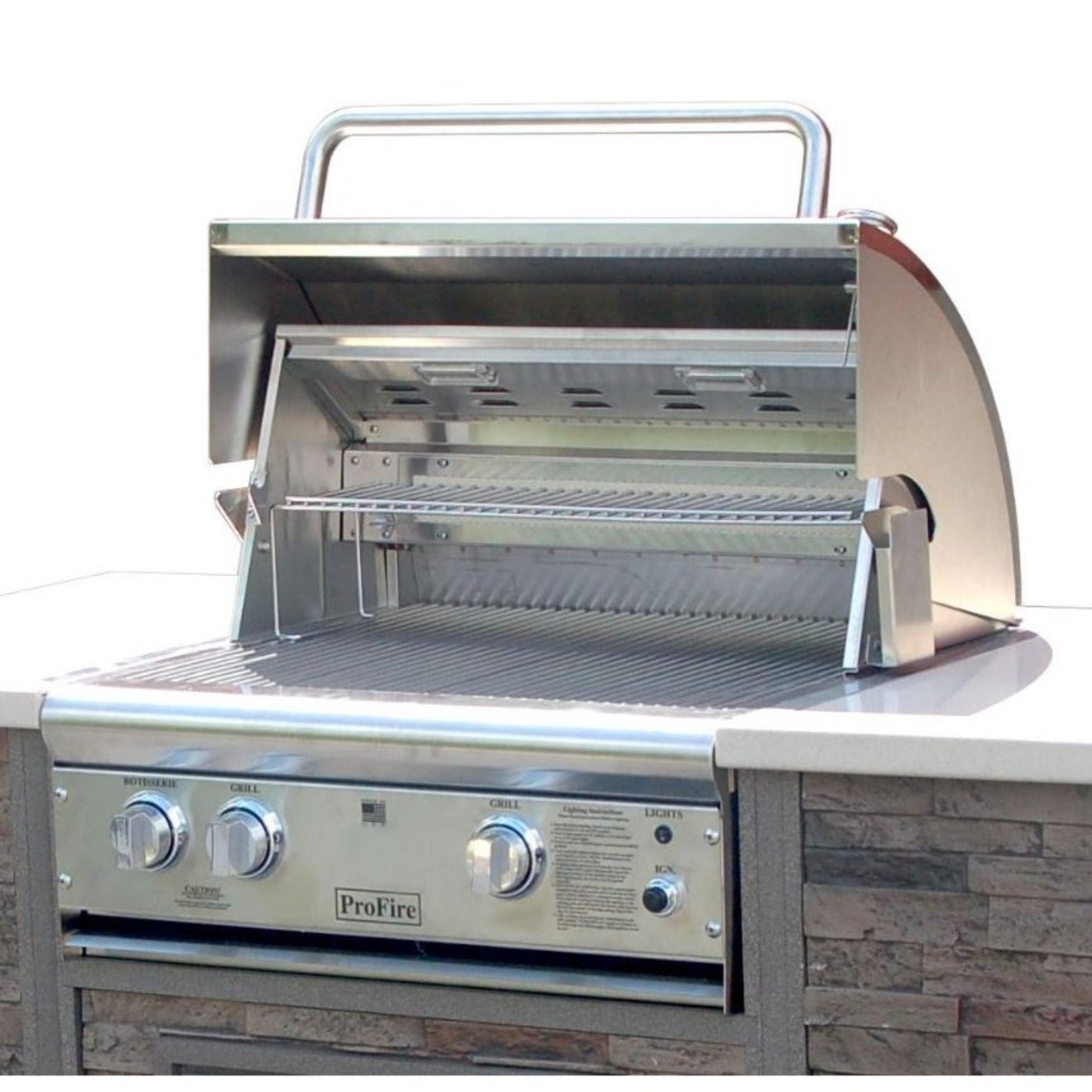 ProFire Deluxe Briquette Series 27-Inch Built-In Grill -  BQDLX27G-P