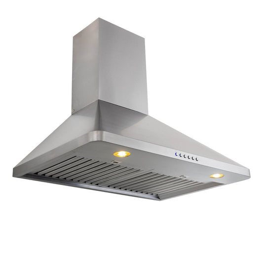 Proline Wall-Mounted Range Hood 900/1200 CFM Stainless Steel - PLJW-129