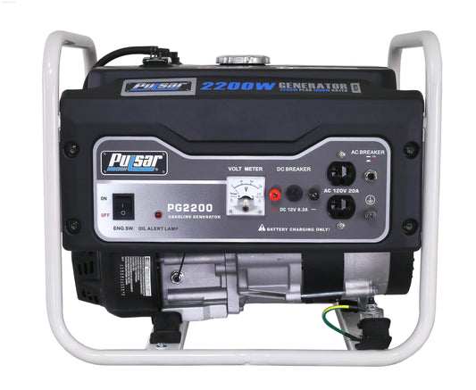 Pulsar PG2200R-2200W Generator RATED 1600W Carb Approved - PowerGen USA - PG2200R