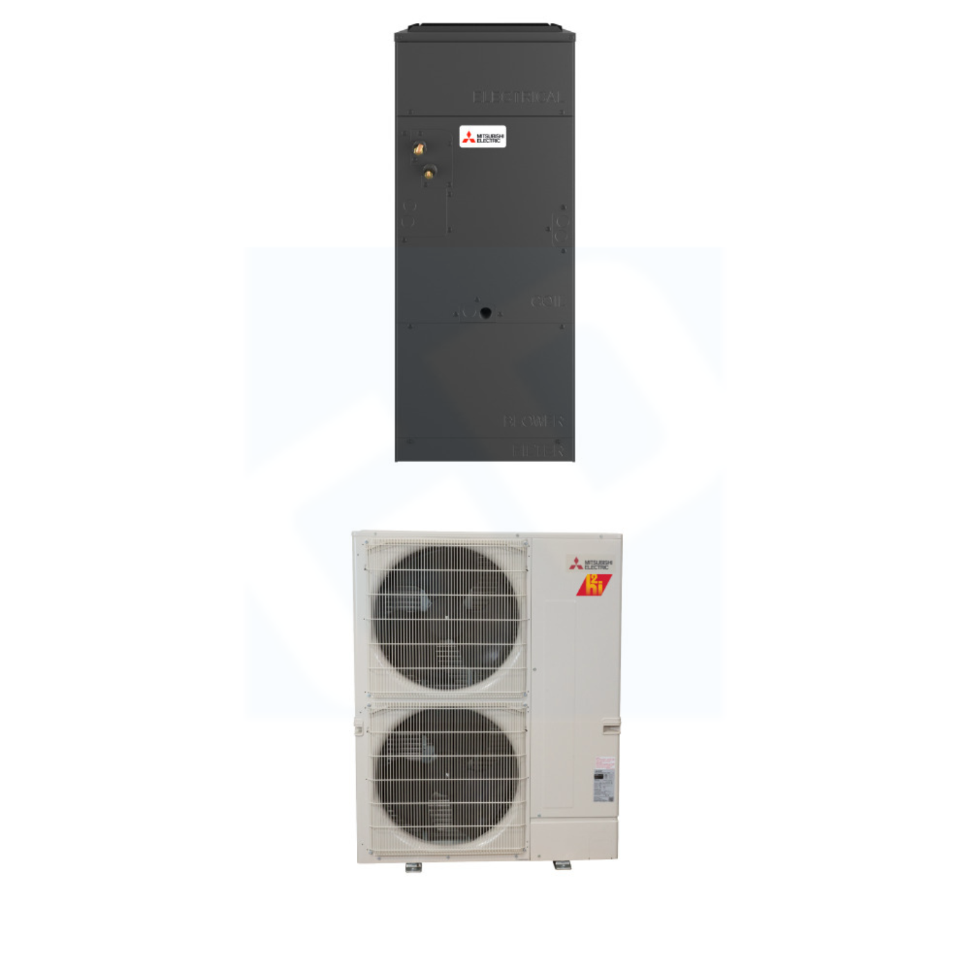 Mitsubishi PVA-AA24NL & PUZ-AK24NLHZ 24,000 BTU 19.7 SEER2 Multi-Position Air Handler Hyper Heat System - R454B - PVAAA24NL/PUZAK24NLHZ