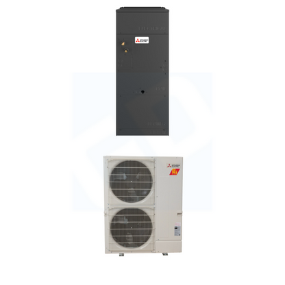 Mitsubishi PVA-AA24NL & PUZ-AK24NLHZ 24,000 BTU 19.7 SEER2 Multi-Position Air Handler Hyper Heat System - R454B - PVAAA24NL/PUZAK24NLHZ