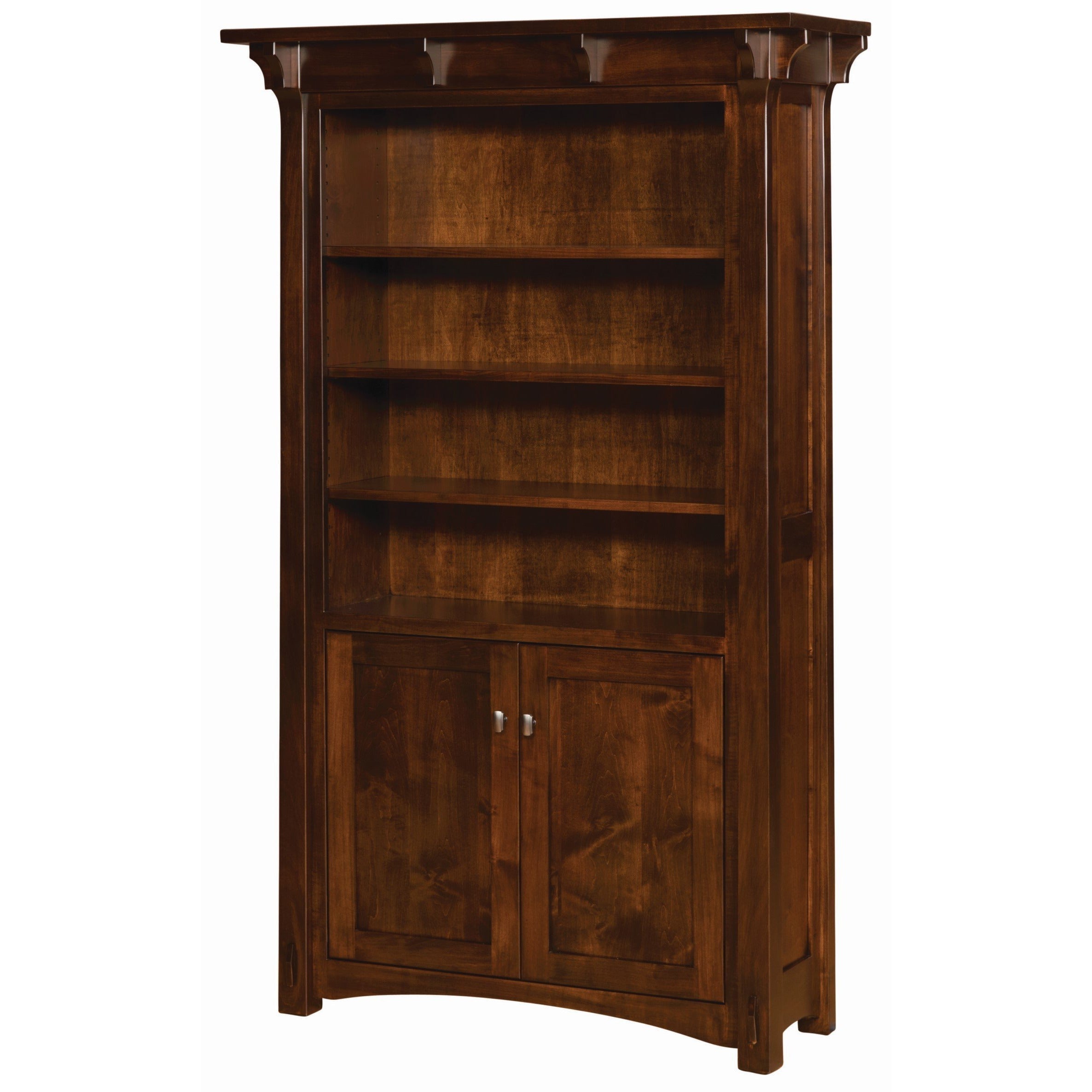 QW Amish Manitoba Bookcase with Doors - Thumbnail 4