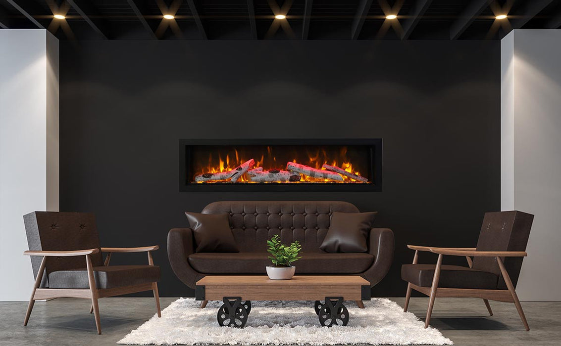 Remii WM 100” Black Electric Fireplace with 22 watts LED Lamps WM-100