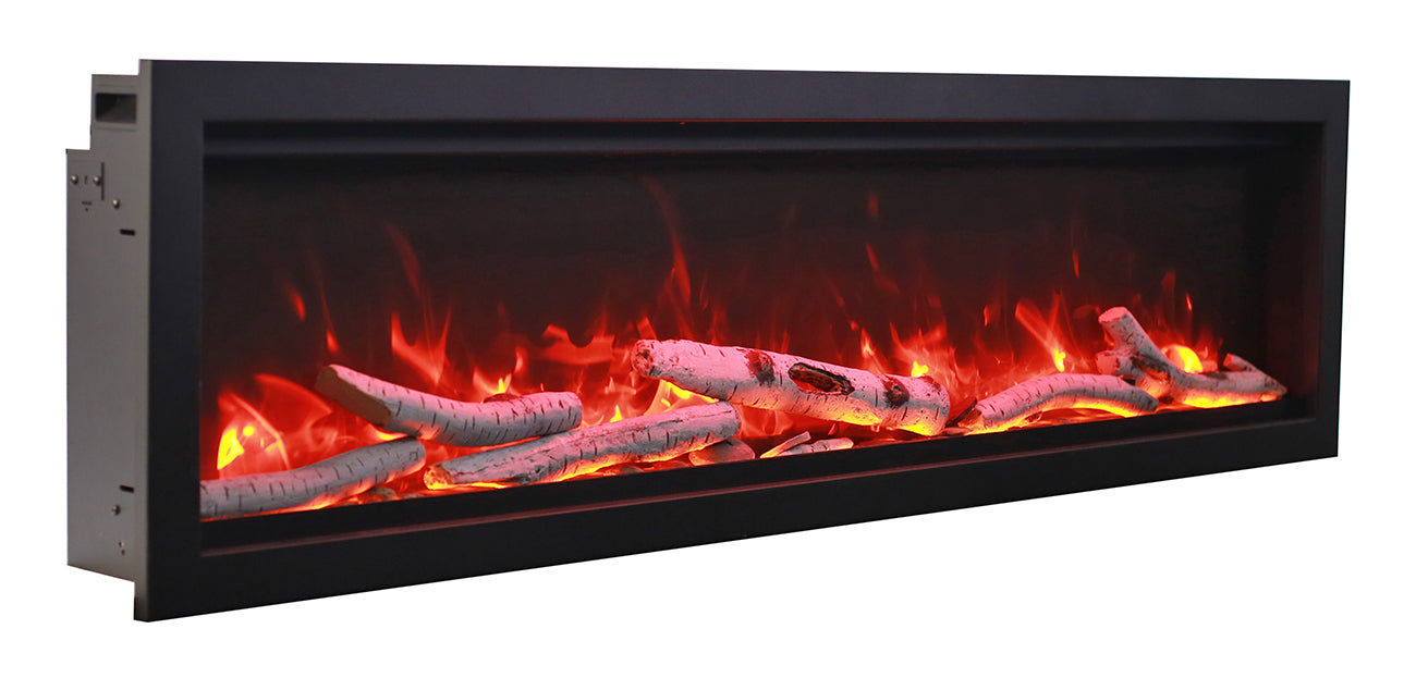 Remii WM 60” Black Electric Fireplace with 22 watts LED Lamps