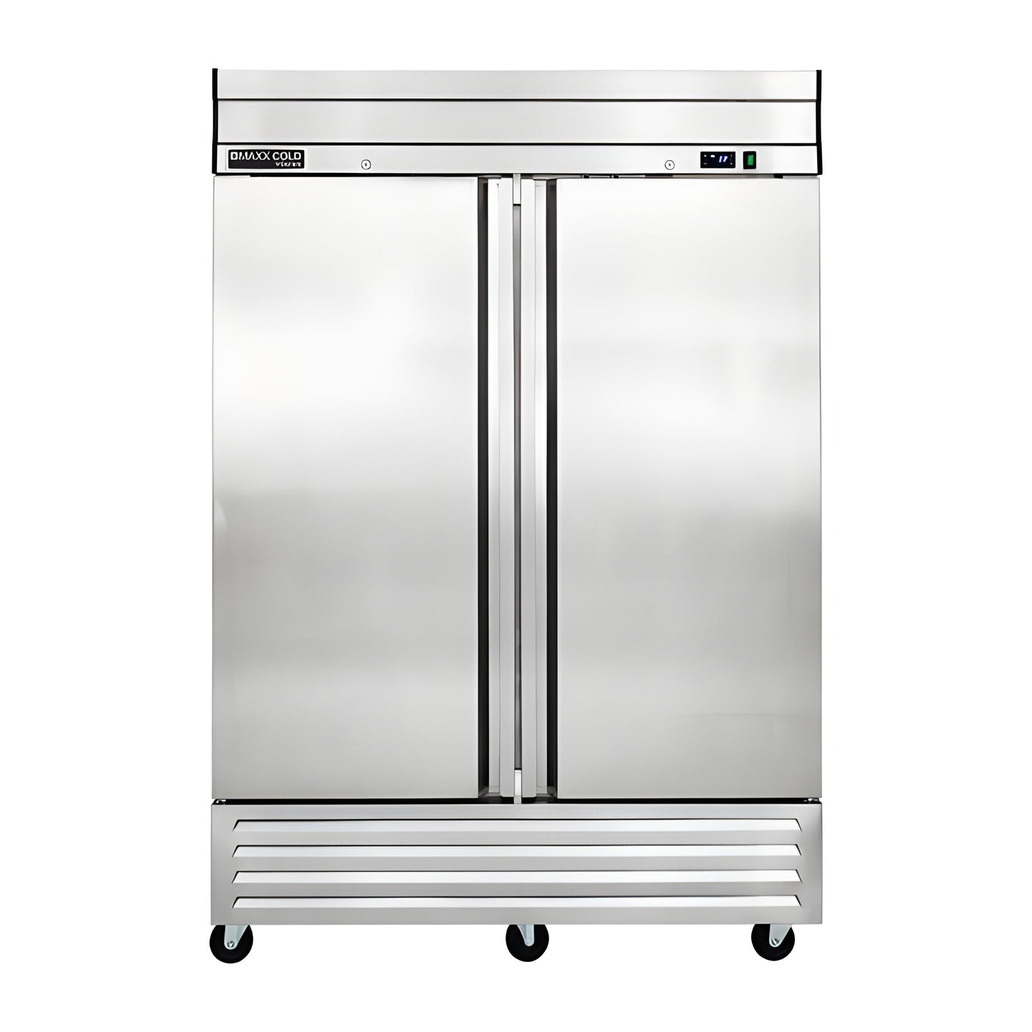 Maxx Cold V-Series 2 Door Reach-In Refrigerator, Bottom Mount, in Stainless Steel - MVR-49FDHC