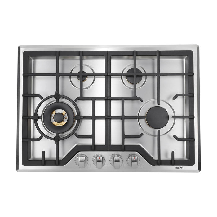 Robam 30-Inch 4 Burners Gas Cooktop in Stainless Steel (Robam-G413)