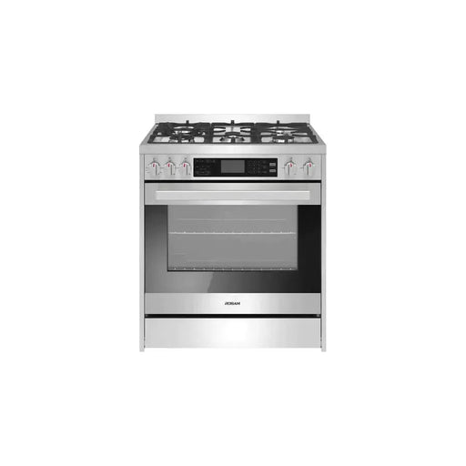 Robam 30-Inch 5 Cu. Ft. Oven Dual Fuel Gas Range with 5 Sealed Brass Burners in Stainless Steel (Robam-G517K)