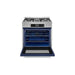 Robam 30-Inch 5 Cu. Ft. Oven Dual Fuel Gas Range with 5 Sealed Brass Burners in Stainless Steel (Robam-G517K)