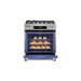 Robam 30-Inch 5 Cu. Ft. Oven Freestanding Gas Range, 5 Sealed Brass Burners in Stainless Steel (Robam-7GG10)