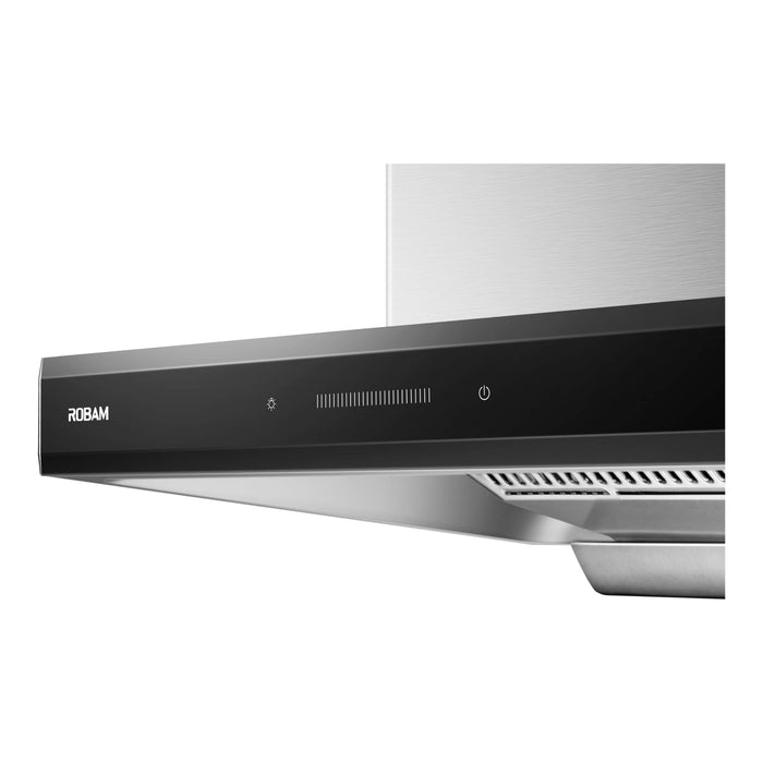 Robam 30-Inch Under Cabinet/Wall-Mounted Range Hood with Charcoal Filter in Stainless Steel (Robam-A831)