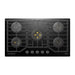 Robam 36-Inch 5-Burner Gas Cooktop with Brass Burners in Black (Robam-ZG9500B)