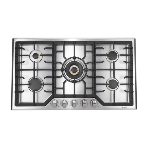 Robam 36-Inch 5 Burners Gas Cooktop in Stainless Steel (Robam- G515)