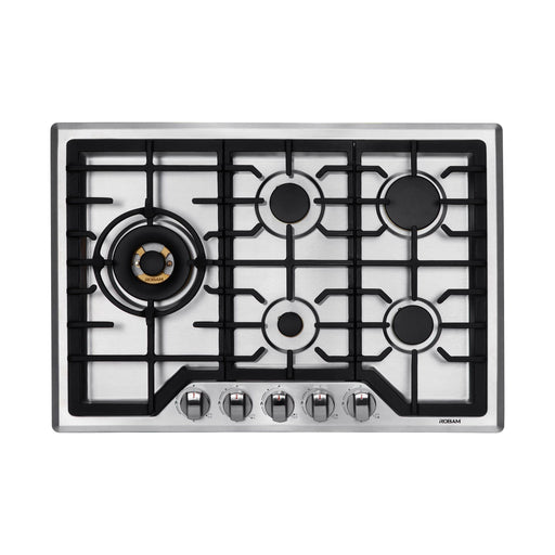 Robam G Model 30-Inch 5 Burners Stainless Steel Gas Cooktop (Robam-G513)